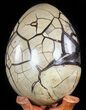 Huge, Septarian Dragon Egg Geode - Crystal Filled #50824-3